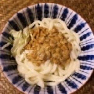 簡単　納豆うどん